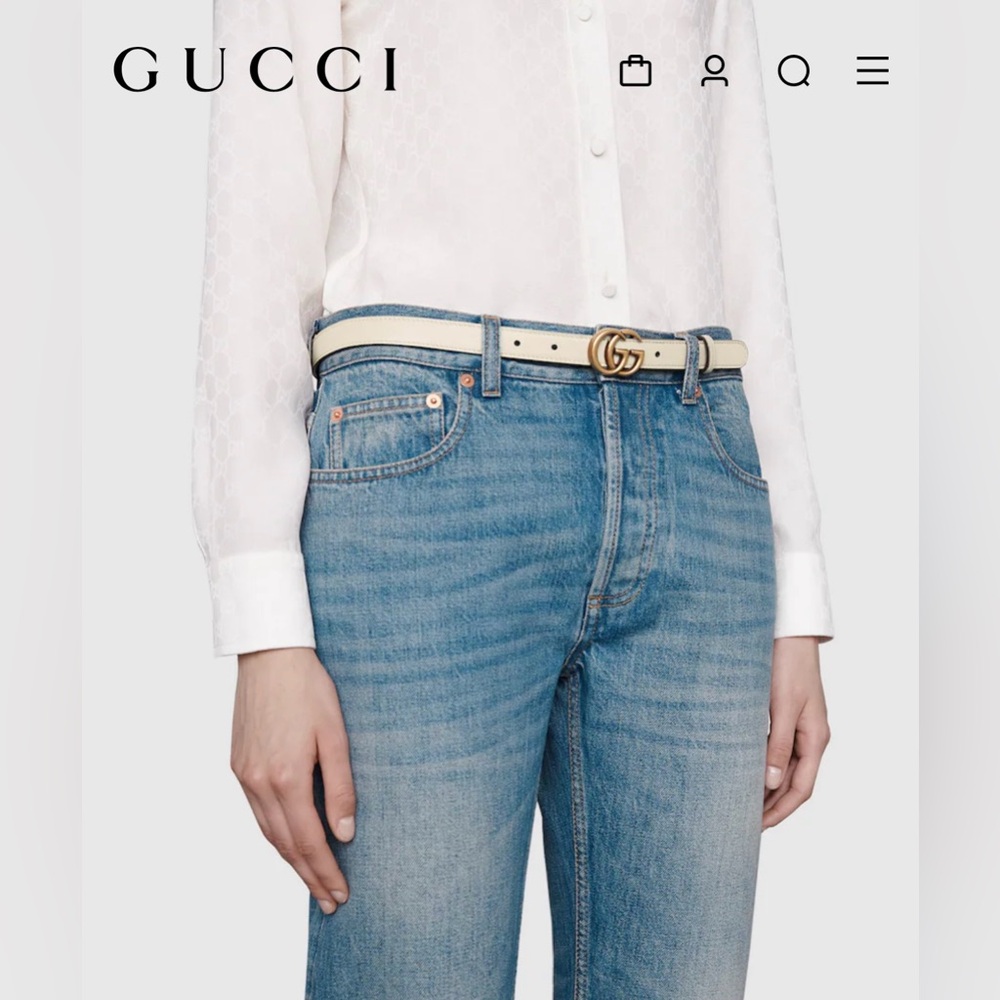 Gucci GG Marmont Belt Thin - Size 90